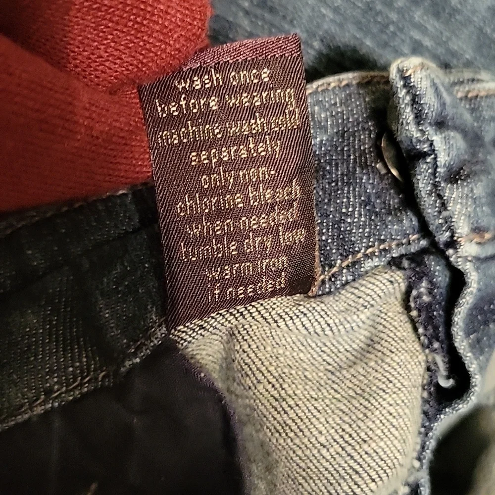 The Limited Denim 917 Trouser jean sz 8S short cotton blend medium wash wide leg - Picture 9 of 10